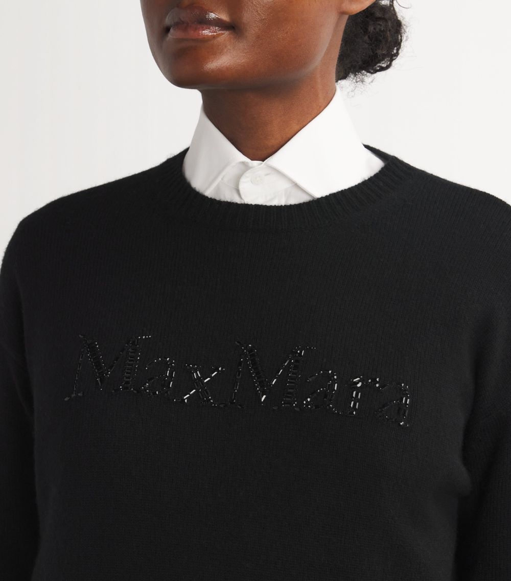 Max Mara Max Mara Wool-Cashmere Logo Sweater