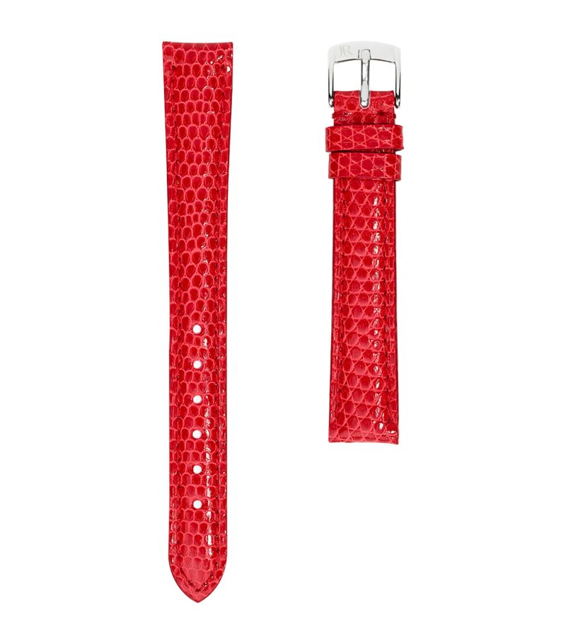 Jean Rousseau Jean Rousseau Classic Leather Lizard-Pattern Watch Strap (14Mm)