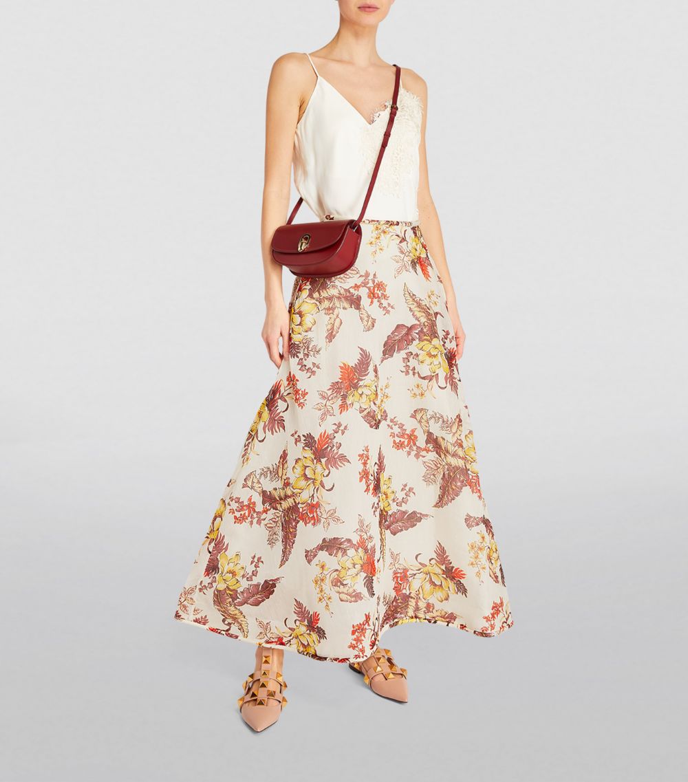 Zimmermann Zimmermann Maxi Tropical Print Skirt