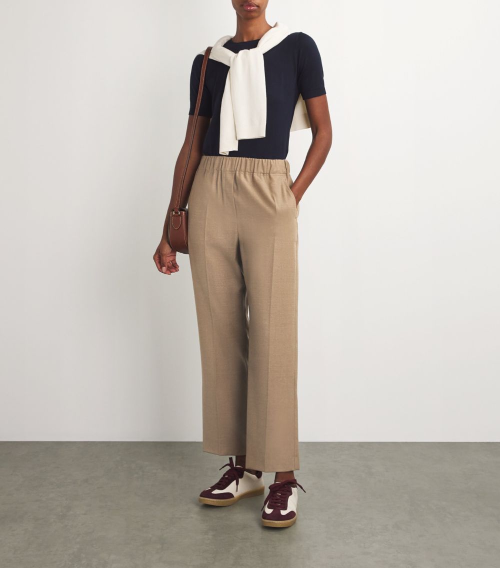 Weekend Max Mara Weekend Max Mara Virgin Wool Straight Trousers