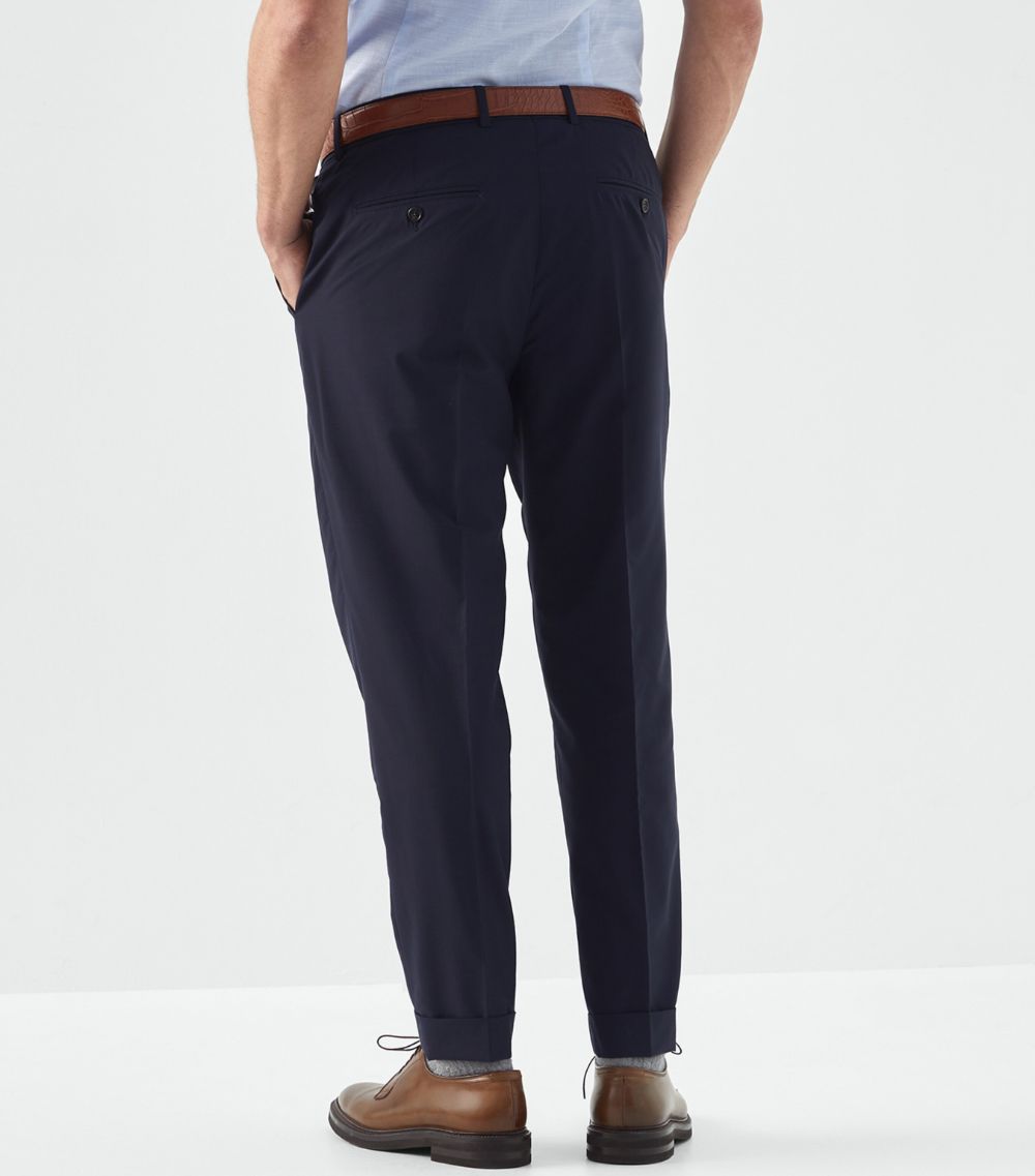 Brunello Cucinelli Brunello Cucinelli Virgin Wool-Silk Trousers