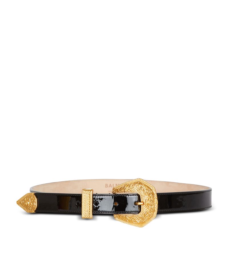 Balmain Balmain Patent Leather Western Belt