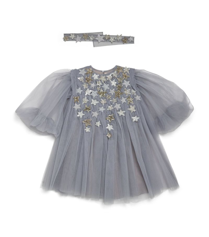  Shatha Essa Kids Tulle Star-Embellished Dress (2-14 Years)