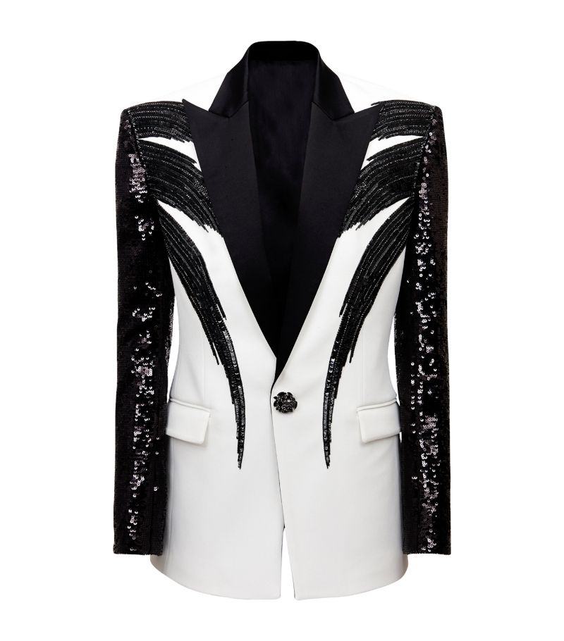 Balmain Balmain Sequin-Embellished Blazer