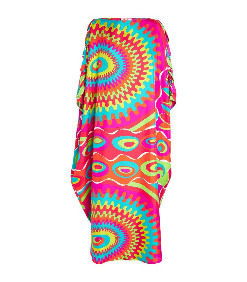 Emilio Pucci Pucci Bersaglio Print Kaftan Maxi Dress