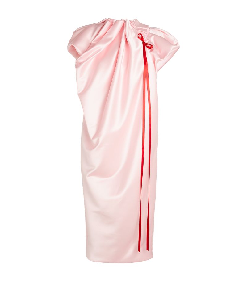 Simone Rocha Simone Rocha Satin Sack Midi Dress