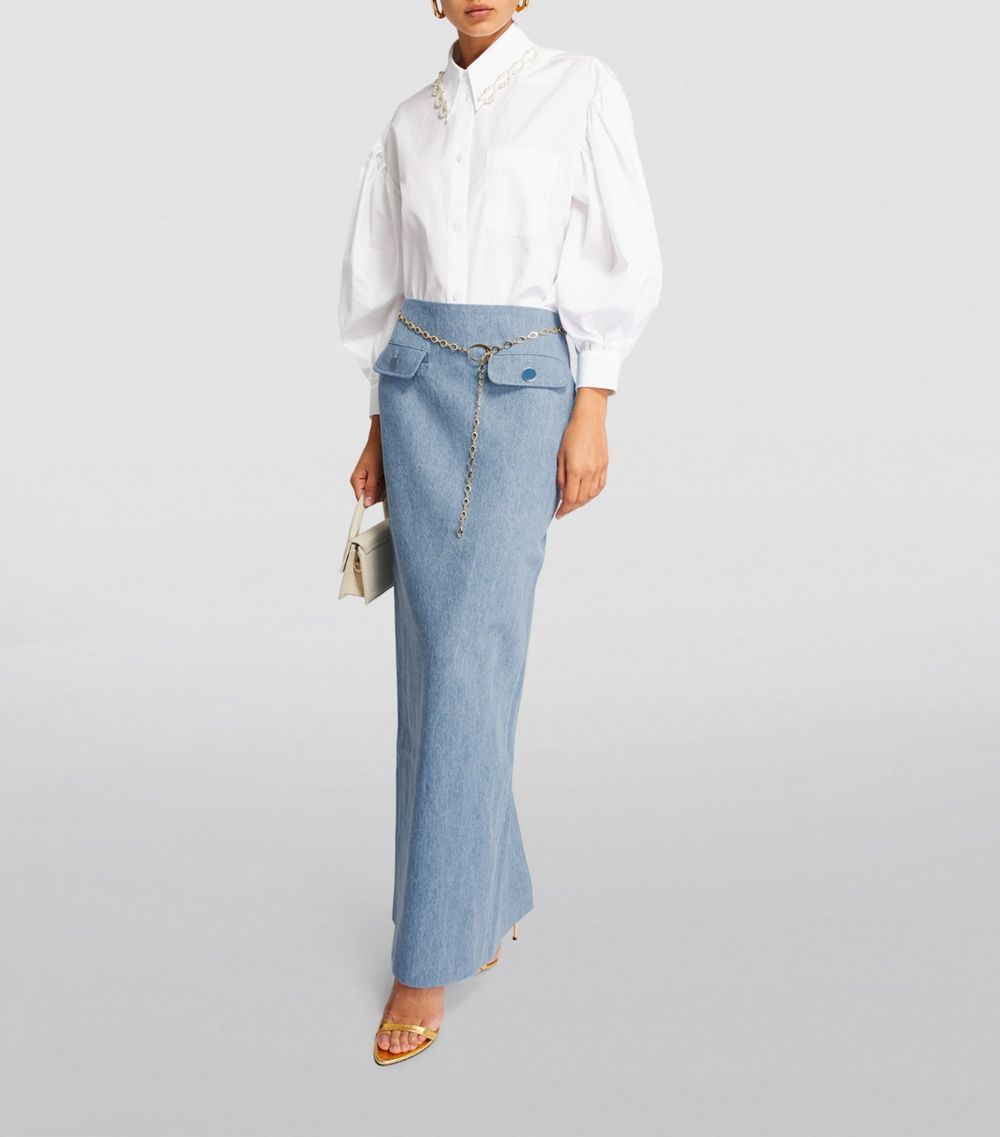 Rowen Rose Rowen Rose Denim Maxi Skirt