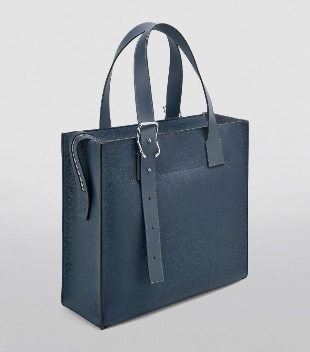 Loewe Loewe Leather Buckle Zip Tote Bag