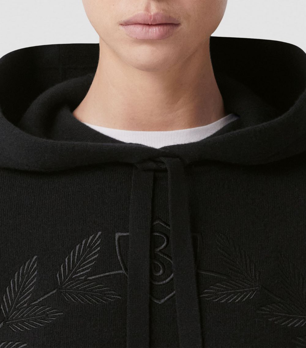 Burberry Burberry Cashmere Oak Leaf Crest Oversized Hoodie