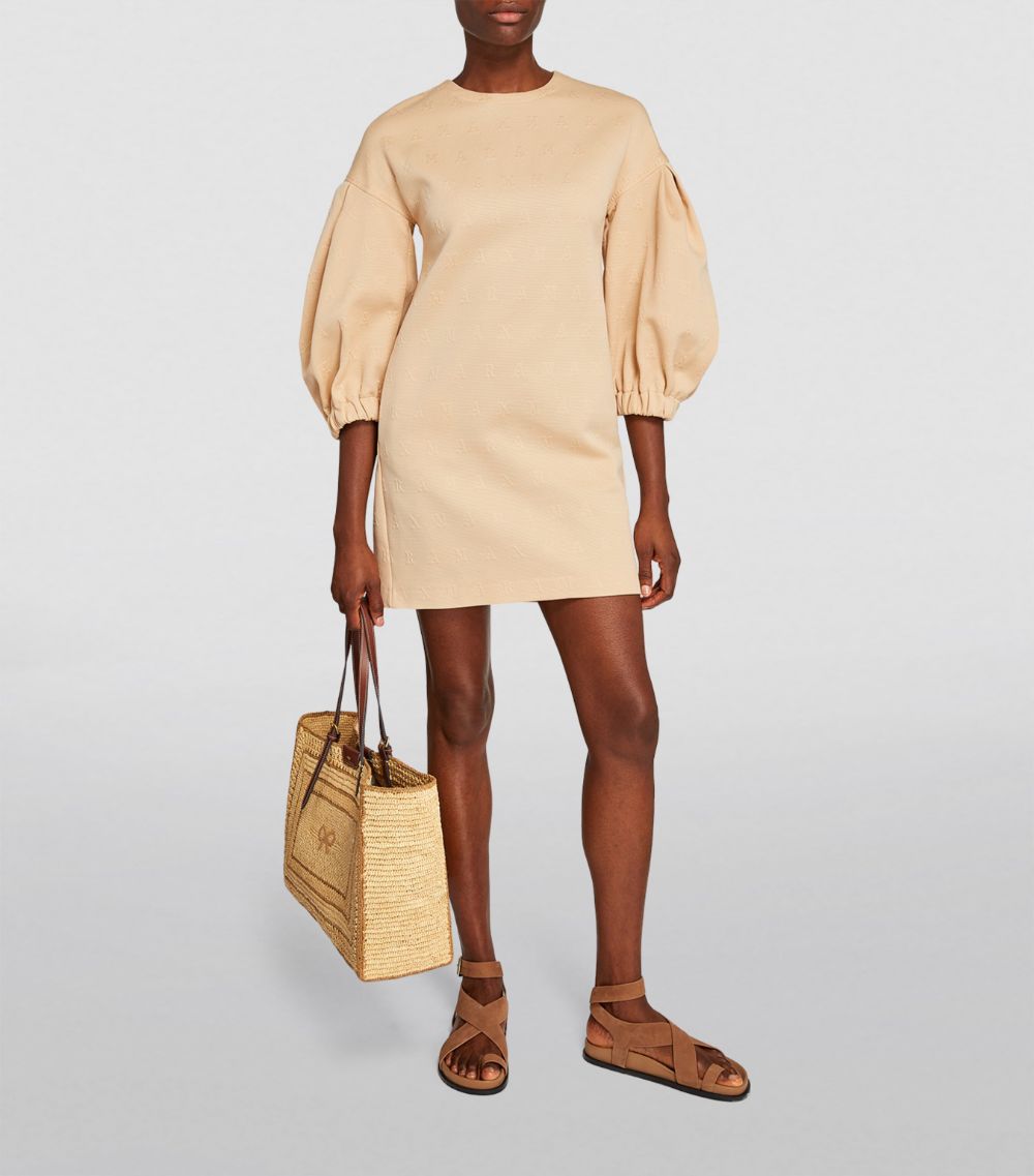 Max Mara Max Mara Puffed-Sleeve Jacquard Dress