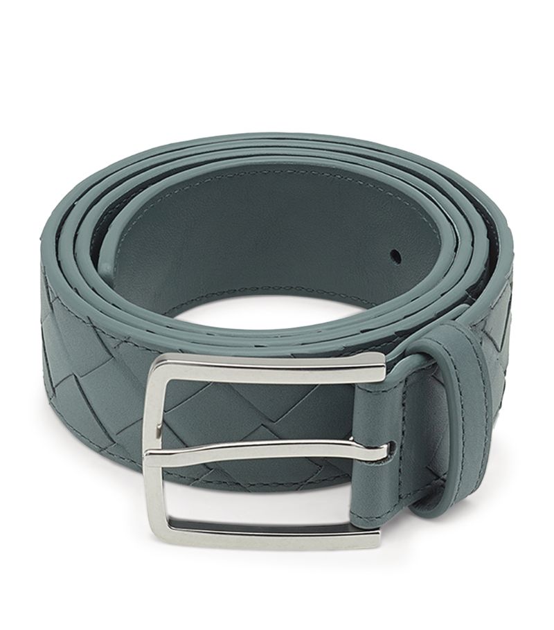 Bottega Veneta Bottega Veneta Leather Intrecciato Belt