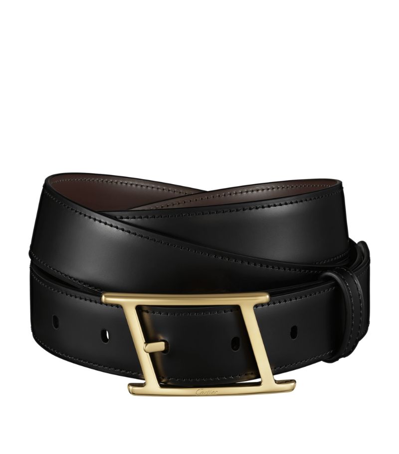 Cartier Cartier Leather Tank Asymetrique De Cartier Reversible Belt