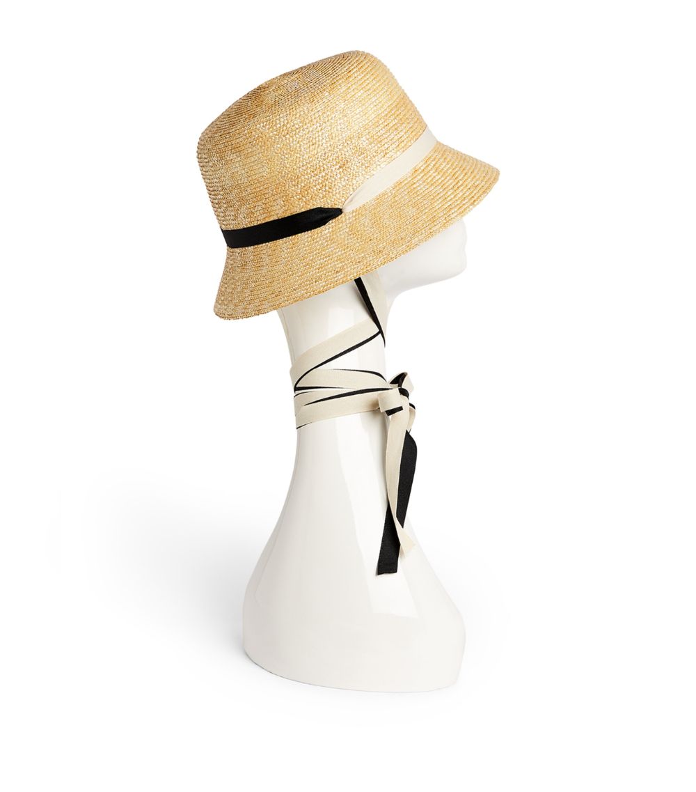 Eliurpi Eliurpi Straw Ribbon Bucket Hat