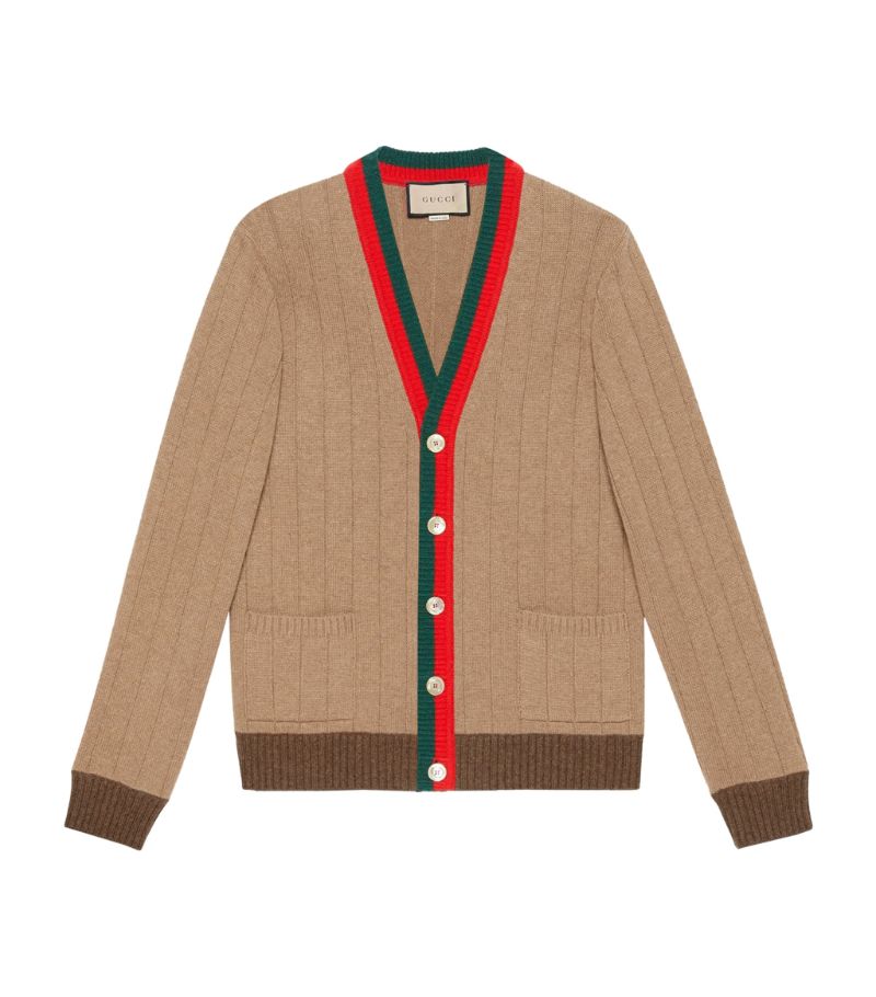 Gucci Gucci Web Stripe Cardigan