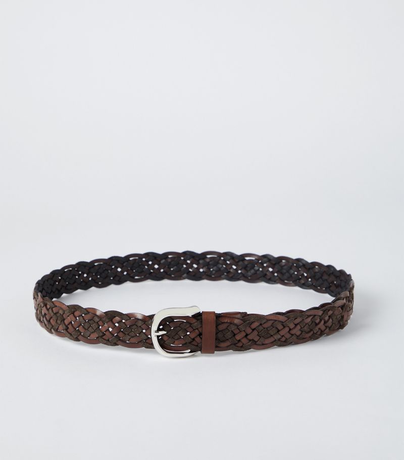 Brunello Cucinelli Brunello Cucinelli Leather Braided Belt