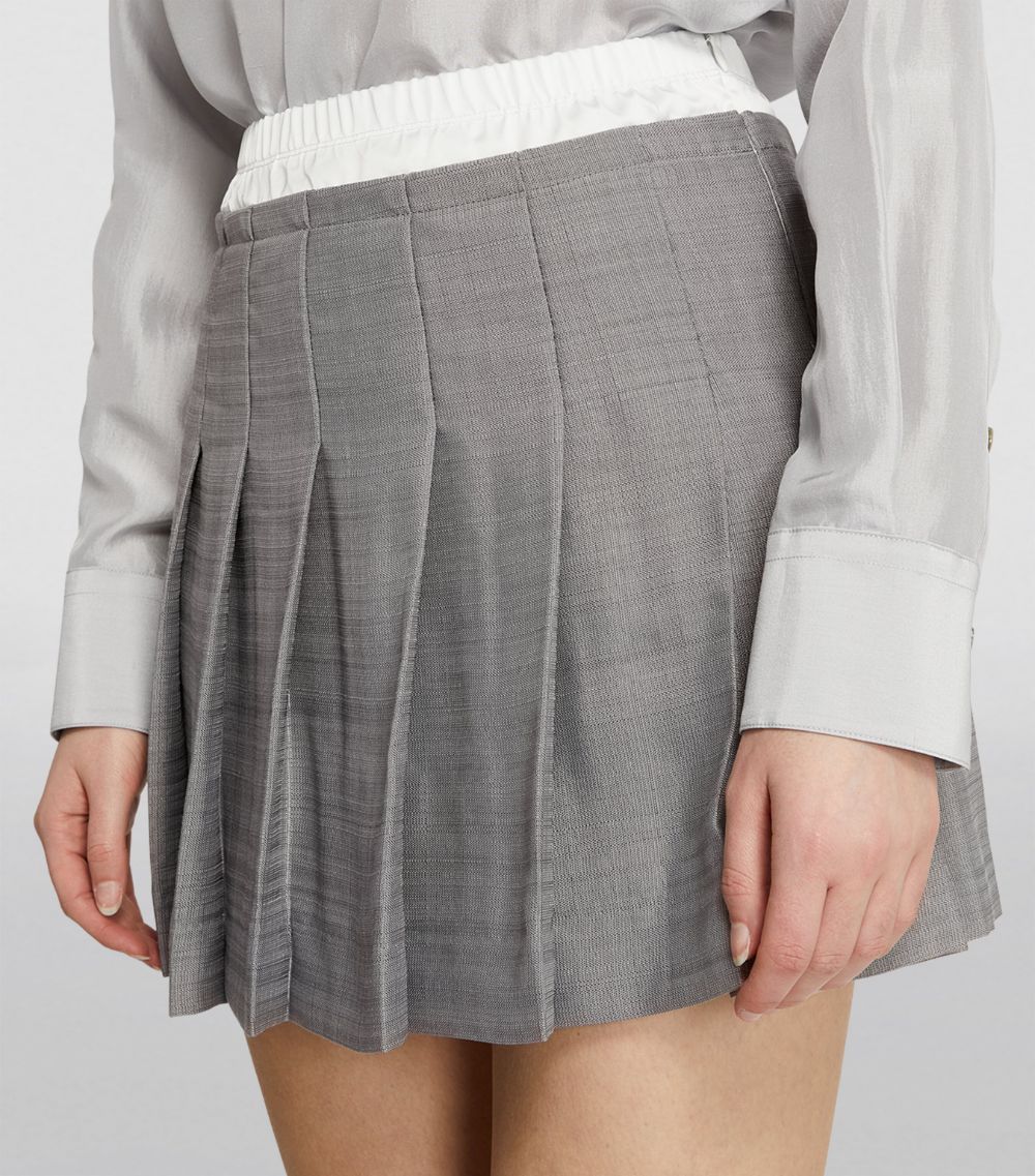  Sandro Pleated Mini Skirt