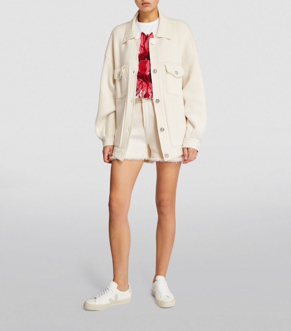 Barrie Barrie Oversized Cashmere-Cotton Jacket