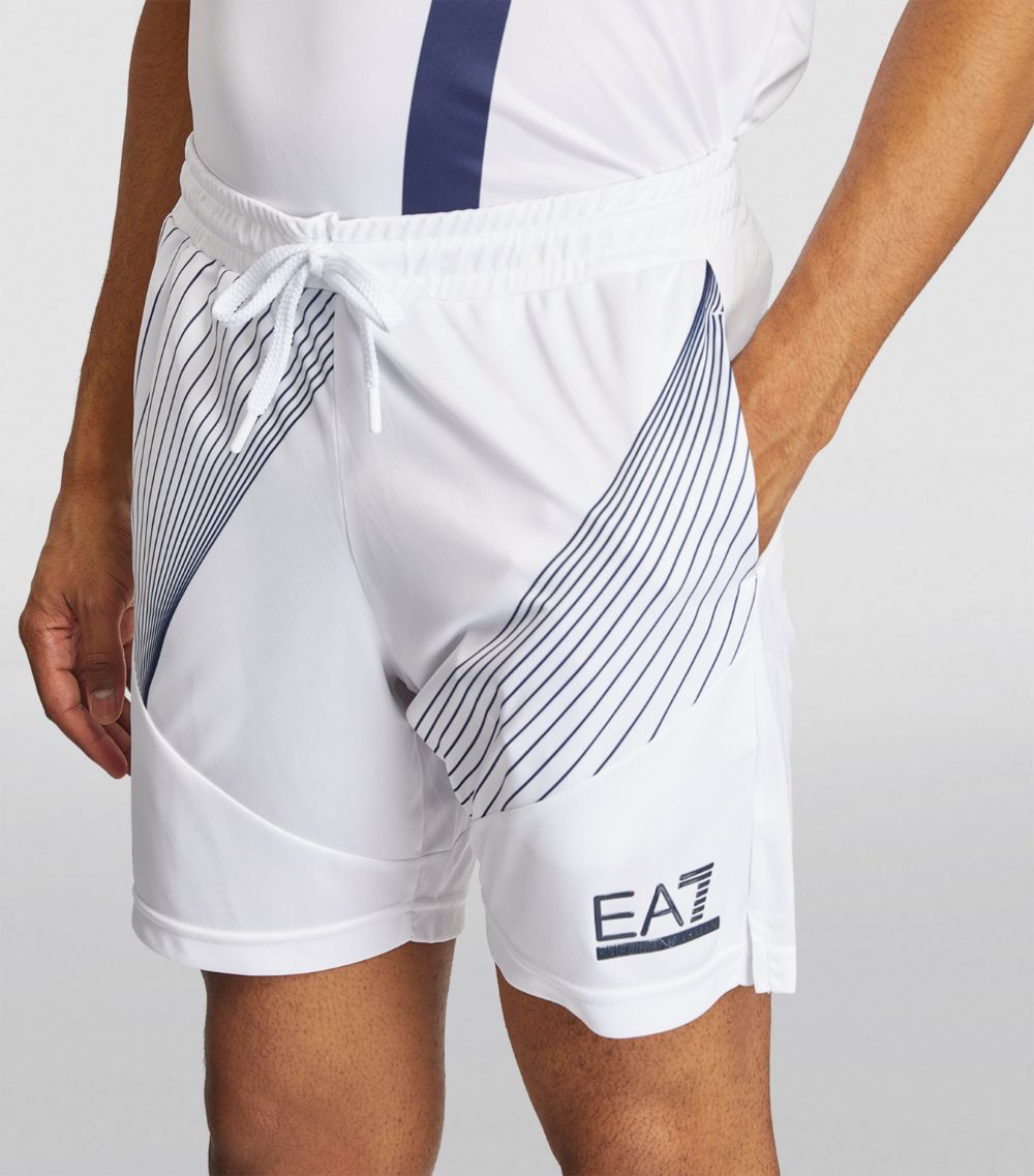 EA7 Emporio Armani Ea7 Emporio Armani Tennis Pro Print Shorts