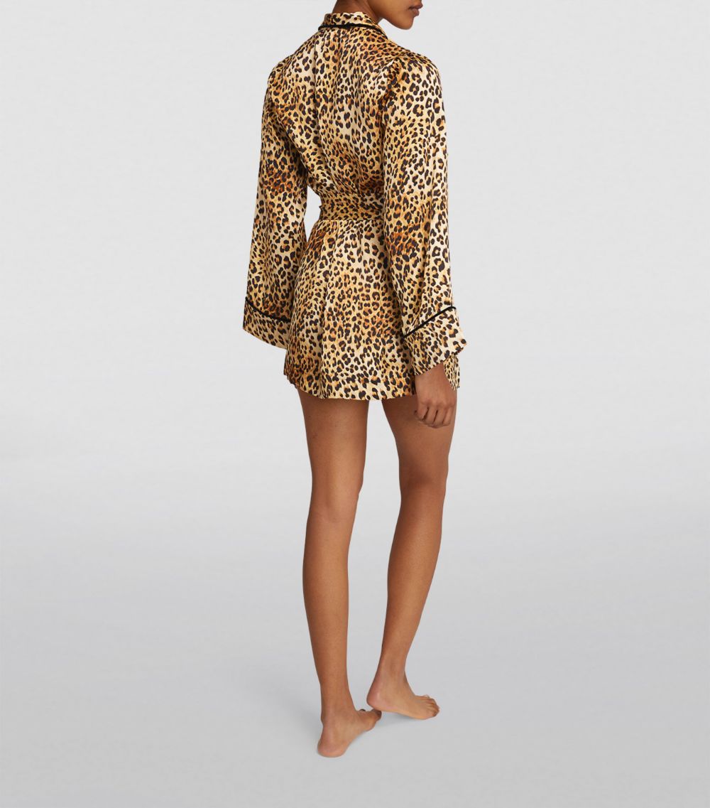 Gilda & Pearl Gilda & Pearl Silk Golden Hollywood Mini Robe