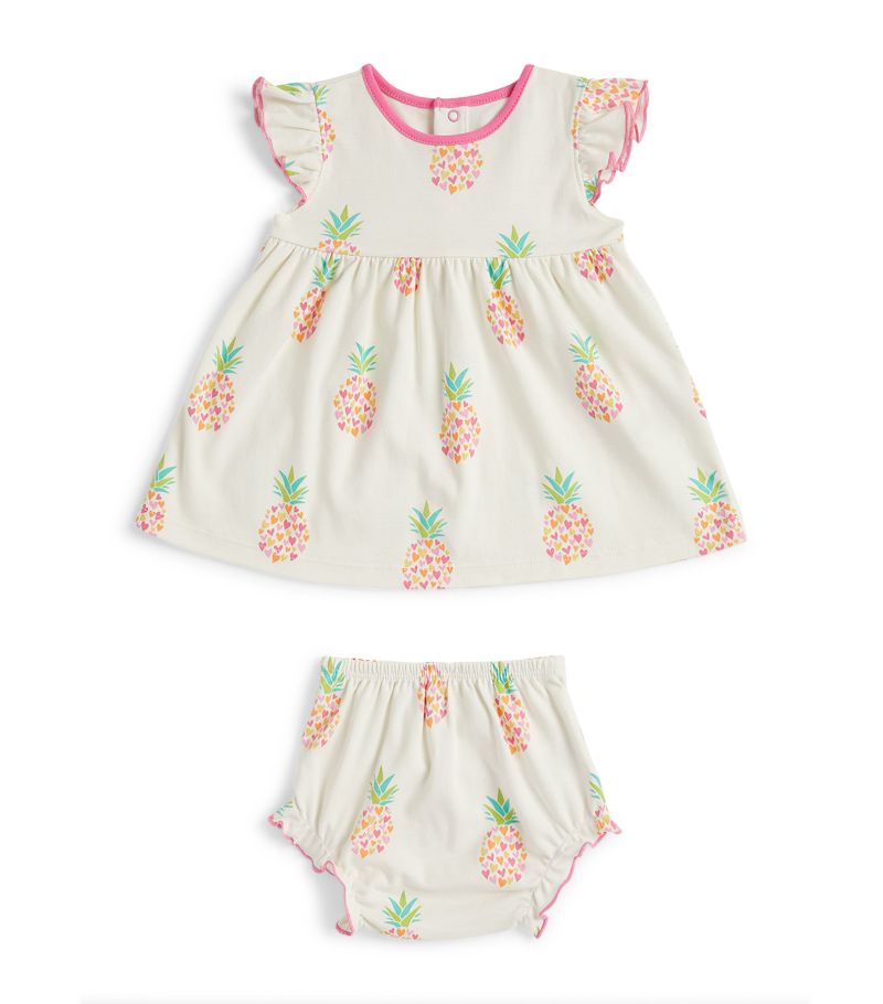 Kissy Kissy Kissy Kissy Pineapple Print Dress And Bloomers Set (0-18 Months)