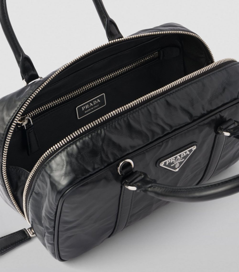 Prada Prada Small Antique Leather Top-Handle Bag