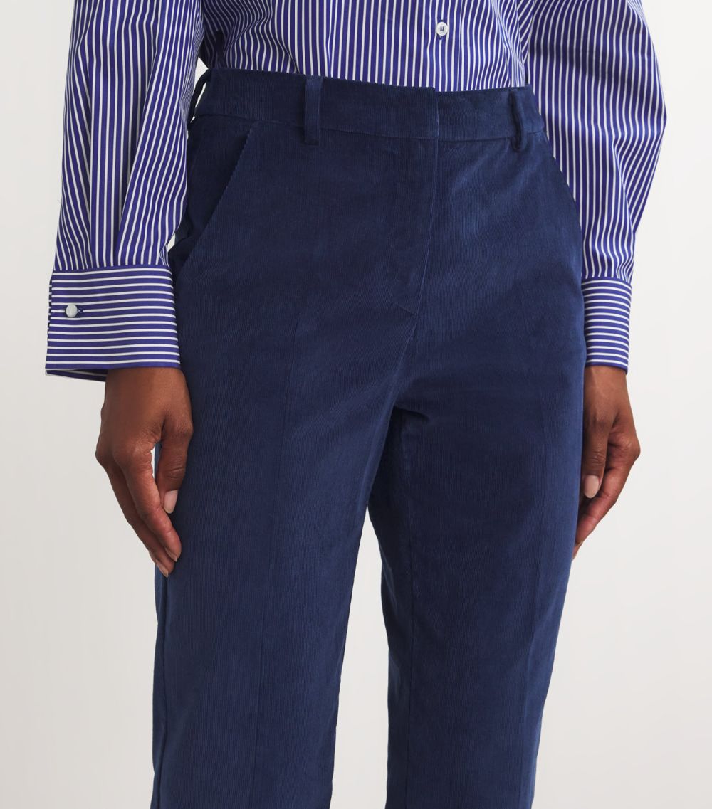 Weekend Max Mara Weekend Max Mara Stretch-Corduroy Cropped Straight Trousers