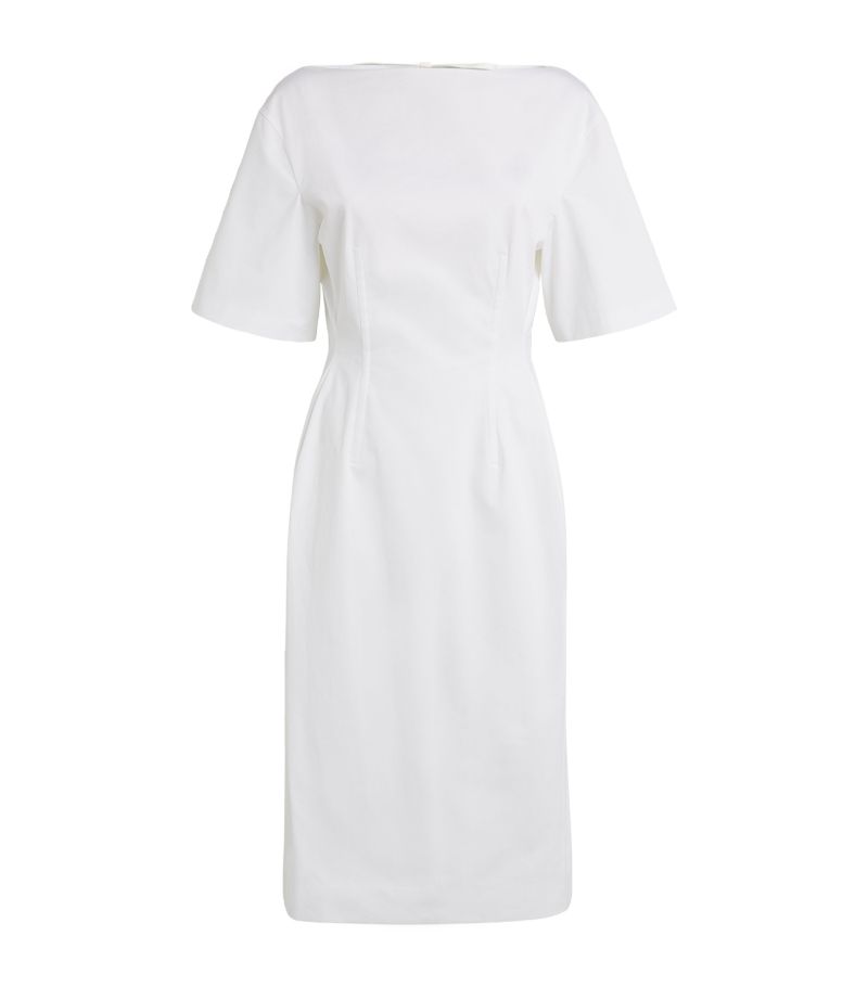  Carven Boat-Neck Midi Dress