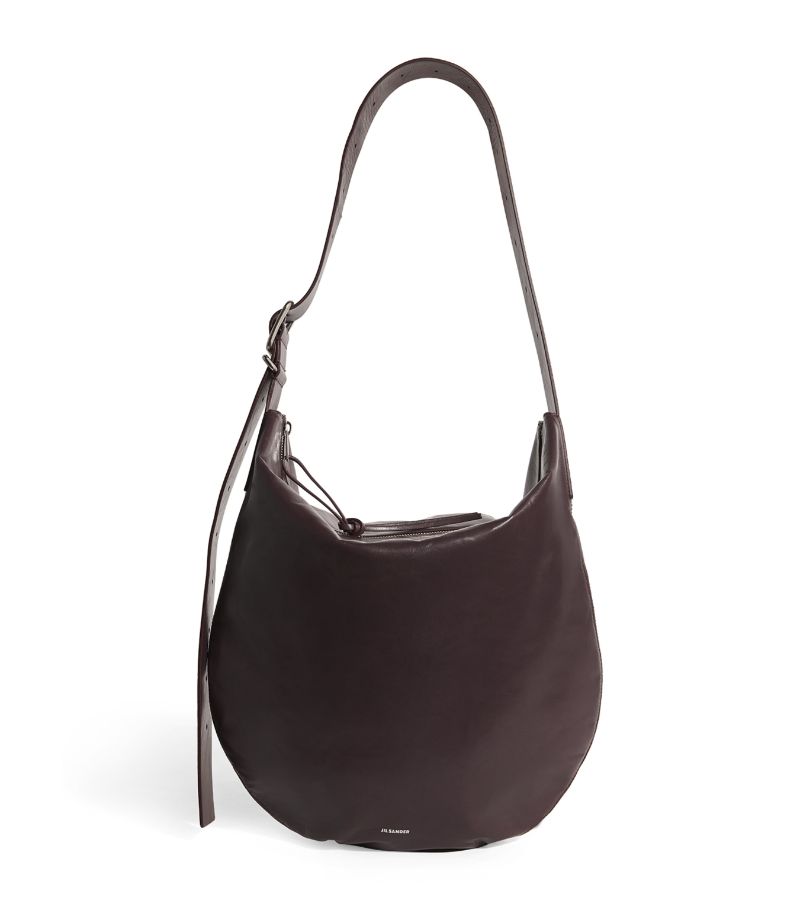 Jil Sander Jil Sander Medium Leather Moon Shoulder Bag