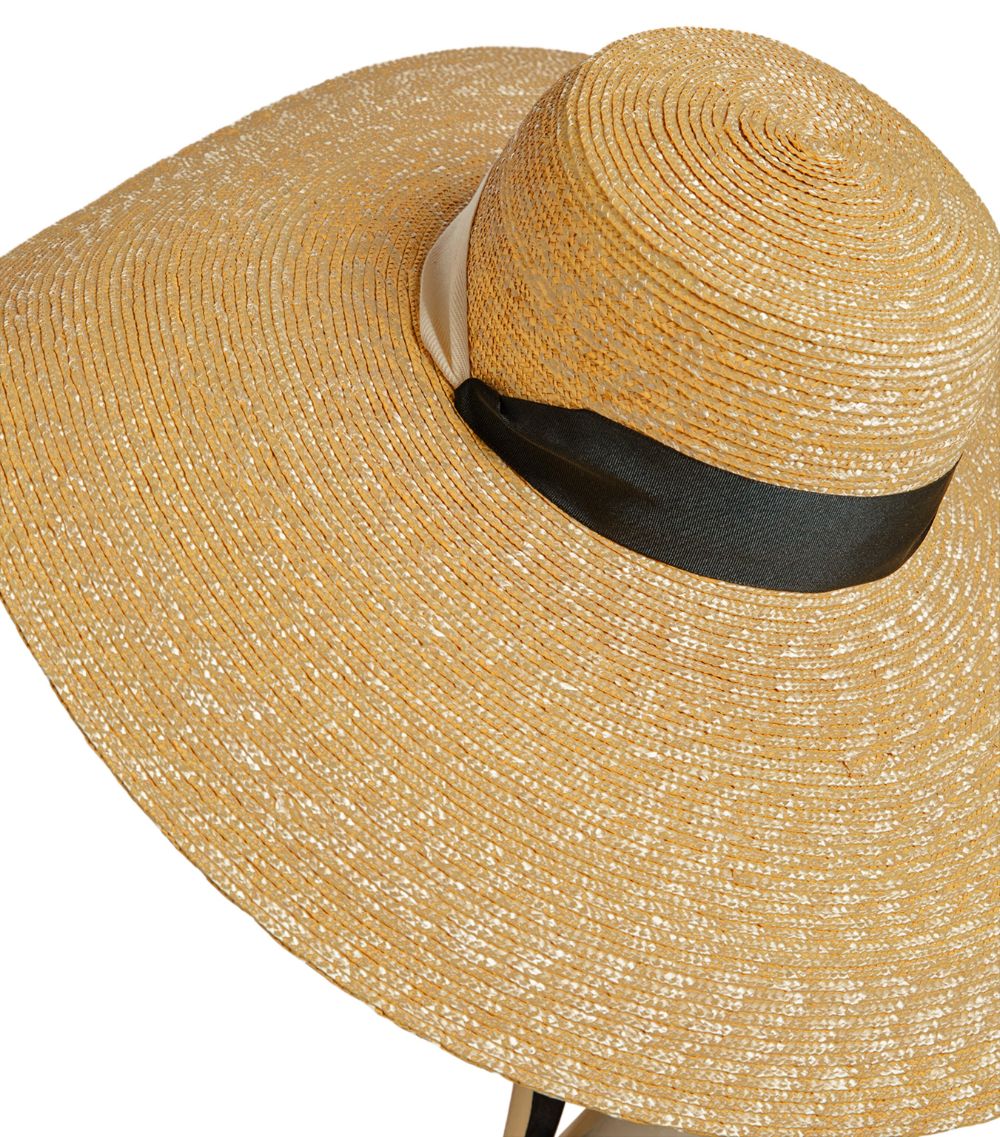 Eliurpi Eliurpi Straw Wide-Brim Boater Hat
