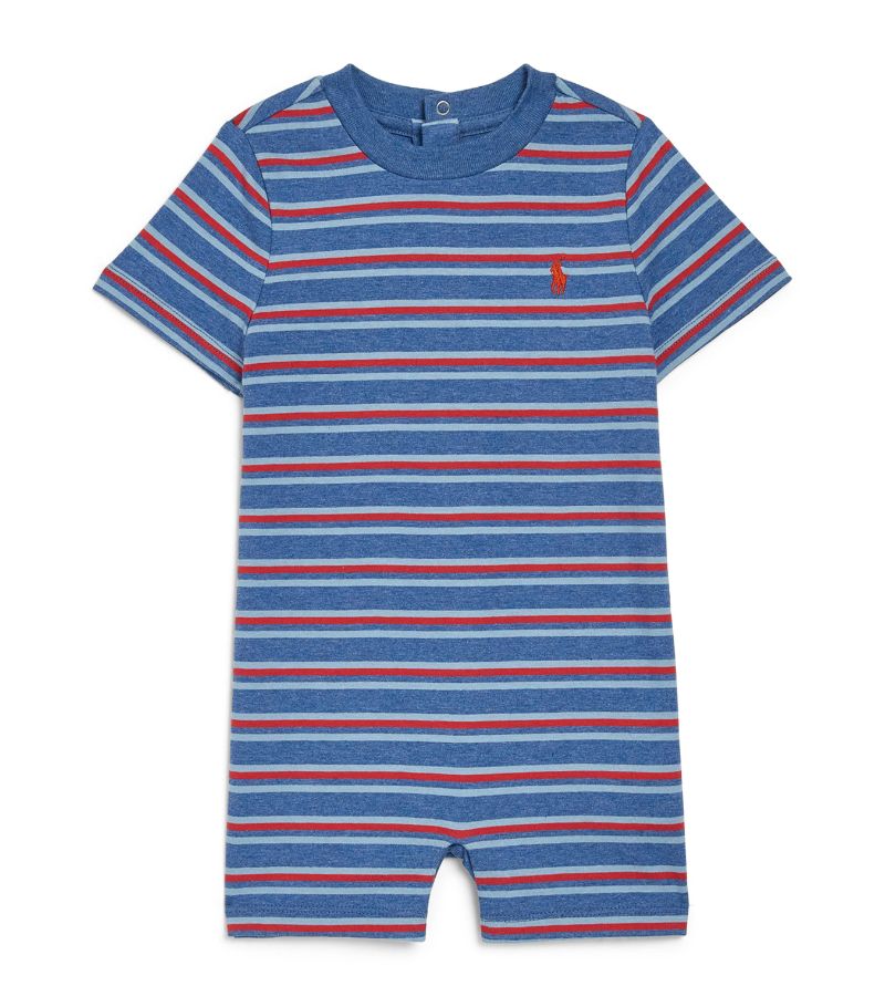 Ralph Lauren Kids Ralph Lauren Kids Cotton Striped Playsuit (3-12 Months)