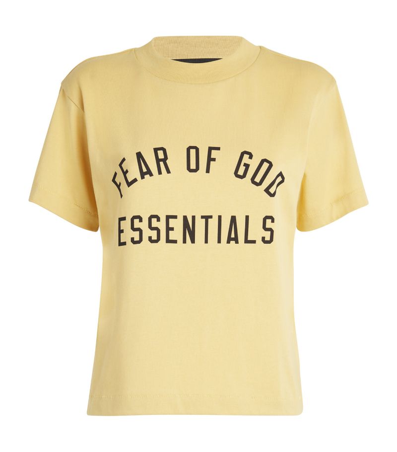 Fear Of God Fear Of God Cotton-Blend Logo T-Shirt