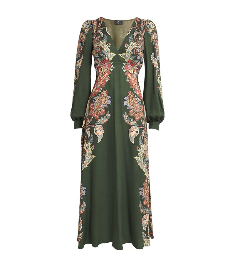 Etro Etro Paisley Print Midi Dress