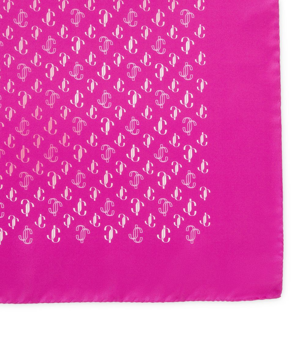 Jimmy Choo Jimmy Choo Silk Monogram Reta Scarf