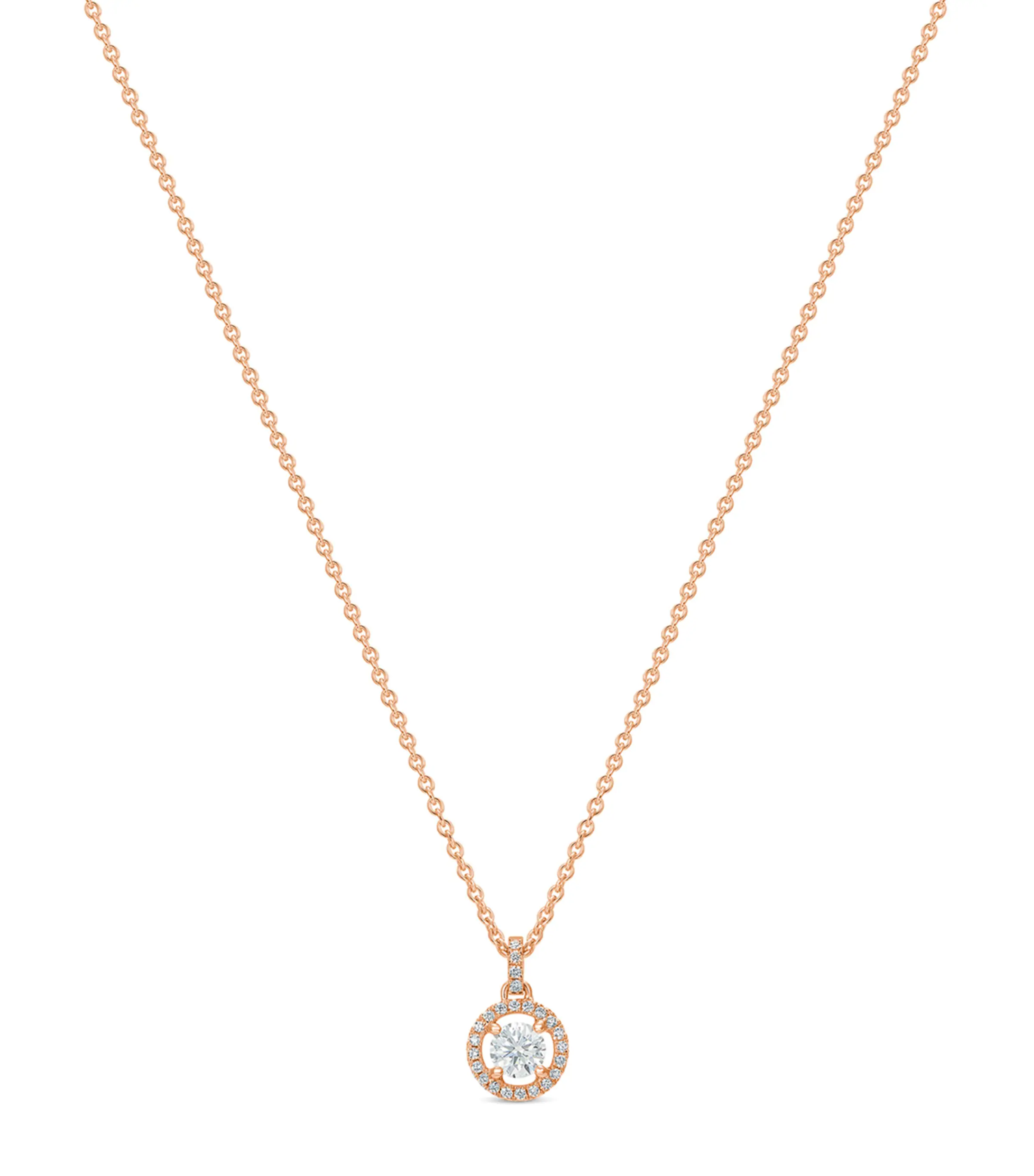  White Gold and Diamond My First De Beers Aura Pendant Necklace