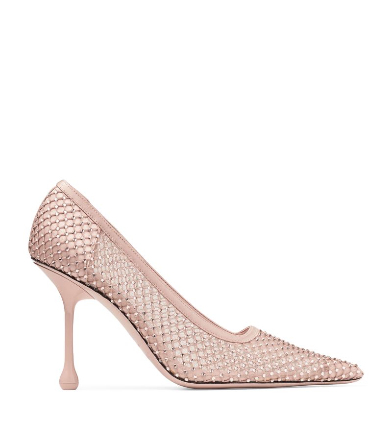 Jimmy Choo Jimmy Choo Ixia 95 Mesh Crystal-Embellished Pumps