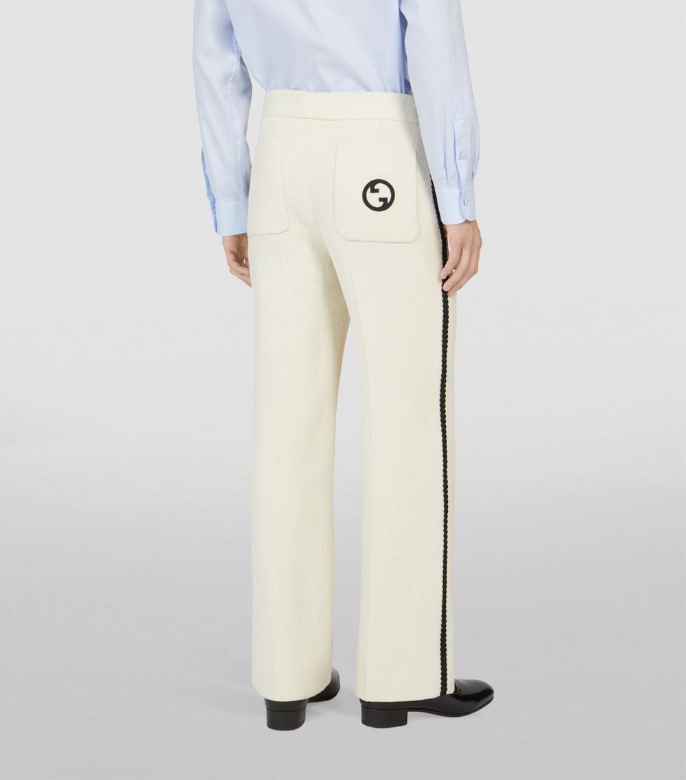 Gucci Gucci Tweed Wide-Leg Trousers