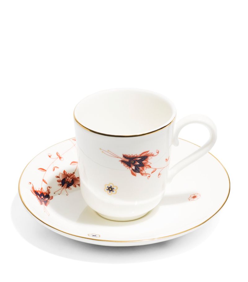 Richard Brendon Richard Brendon X V & A Dragon Flower Espresso Cup And Saucer Set