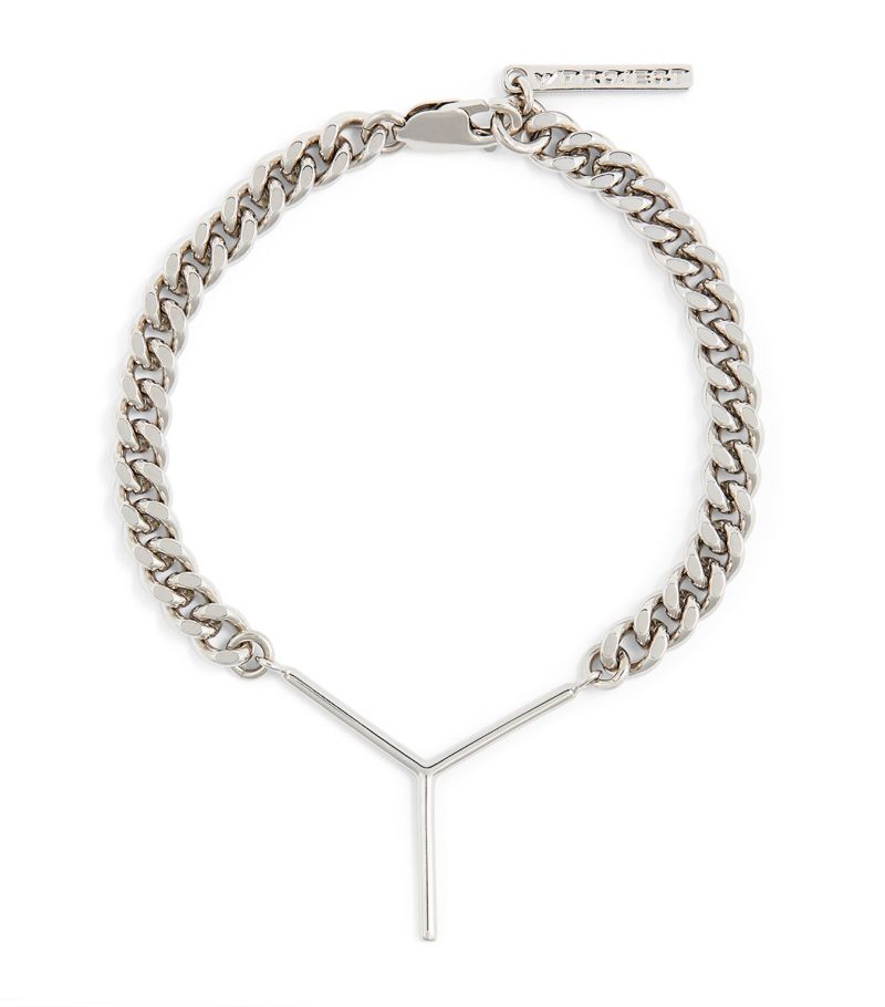 Y/Project Y/Project Silver-Tone Mini Y Chain Bracelet