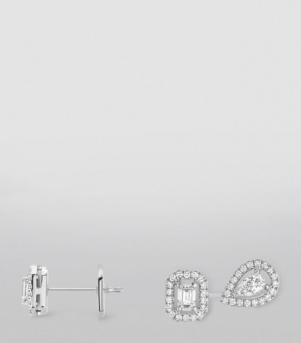 Messika Messika White Gold And Diamond My Twin Earrings