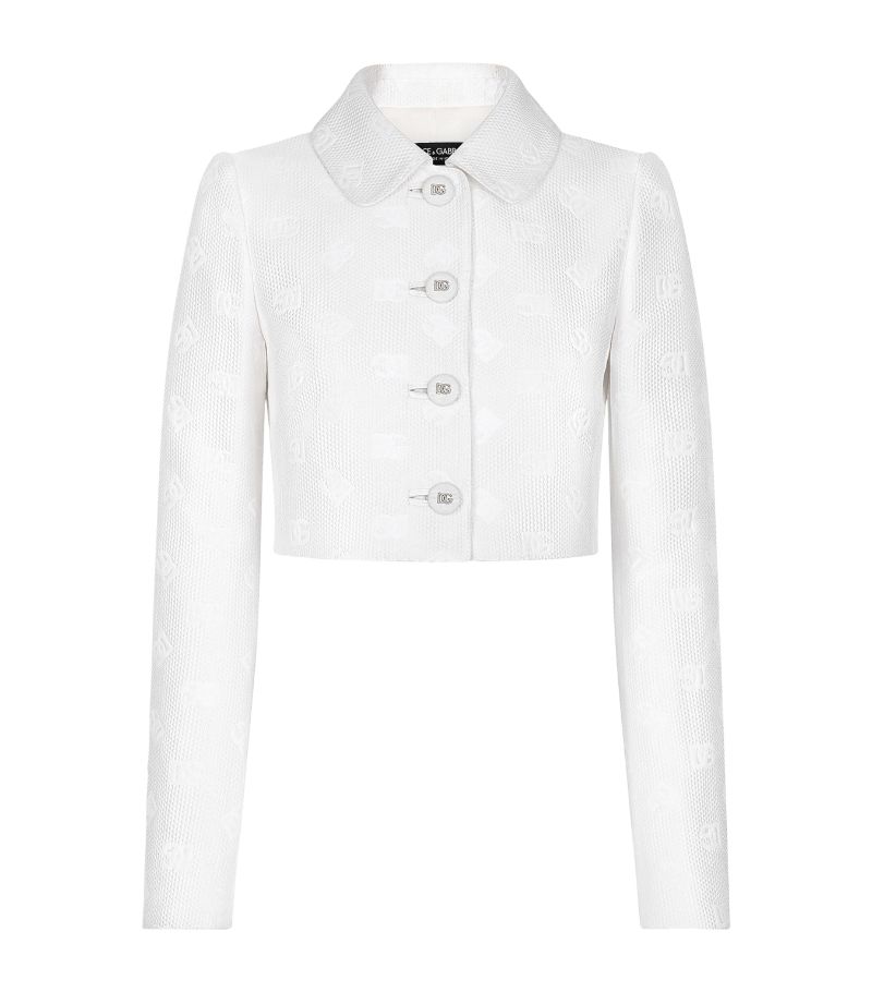 Dolce & Gabbana Dolce & Gabbana Cropped Dg Logo Jacket