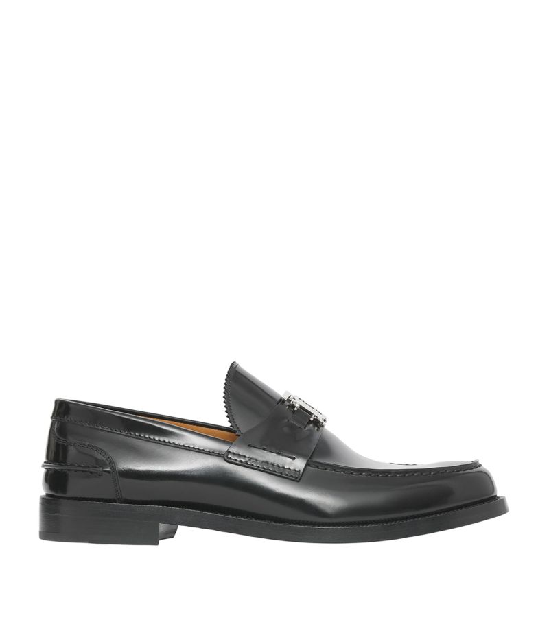 Burberry Burberry Leather Tb Monogram Loafers