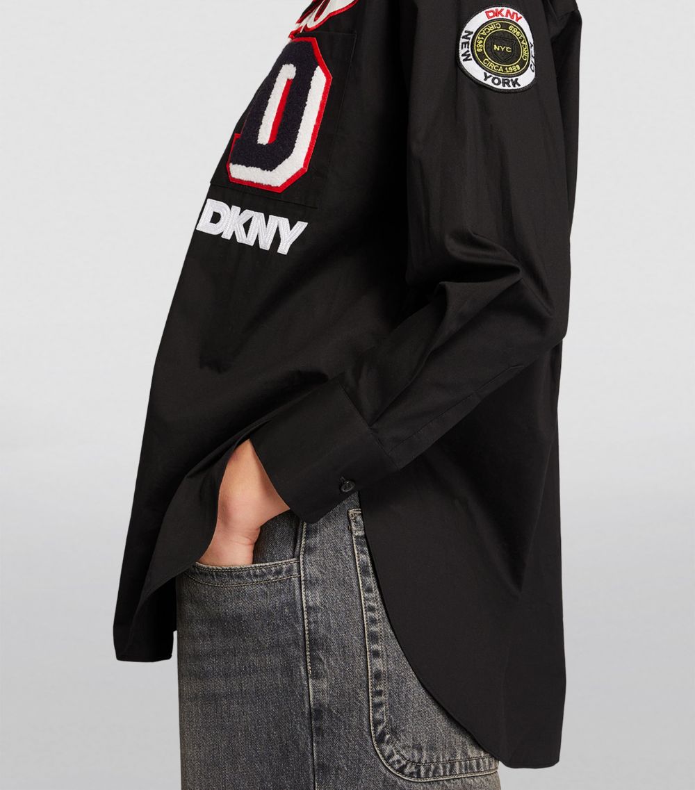DKNY Dkny Embroidered Patchwork Shirt