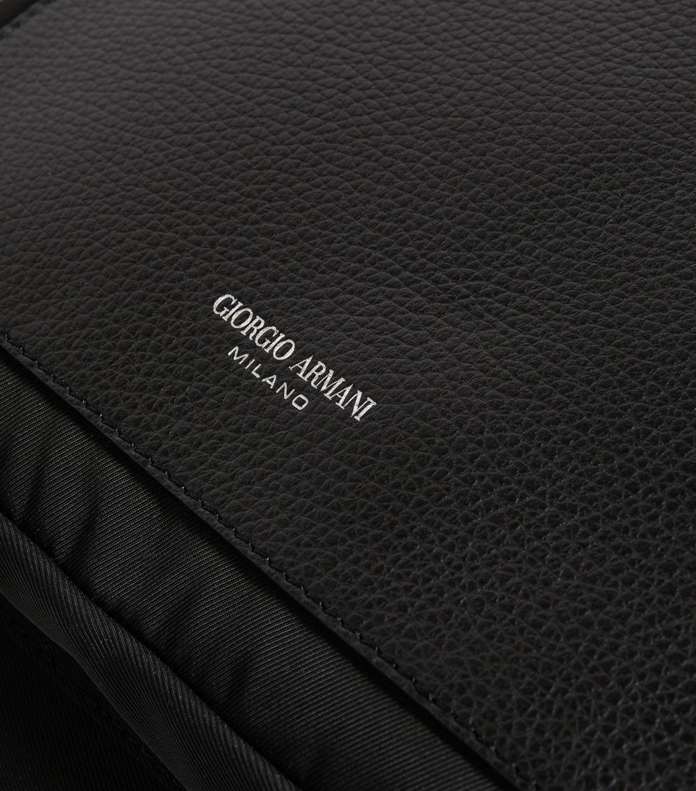 Giorgio Armani Giorgio Armani Leather-Trim Backpack