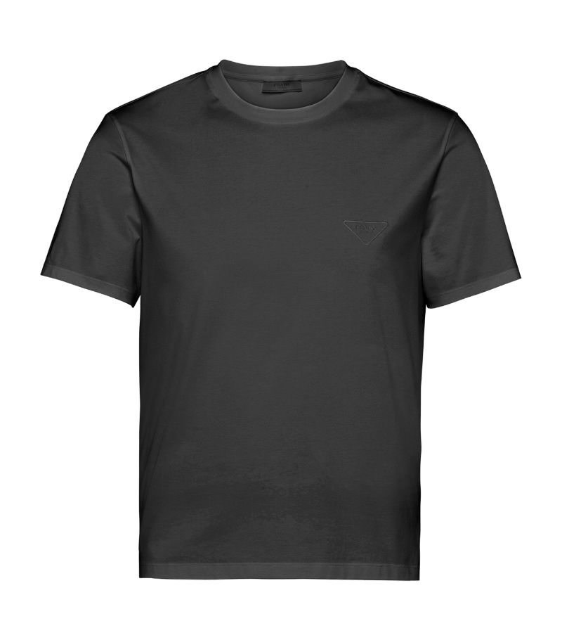 Prada Prada Logo Plaque T-Shirt