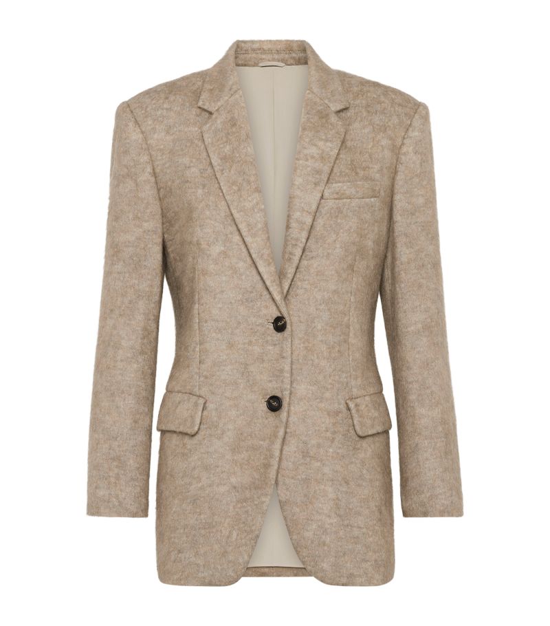 Brunello Cucinelli Brunello Cucinelli Mohair-Blend Monili-Detail Blazer