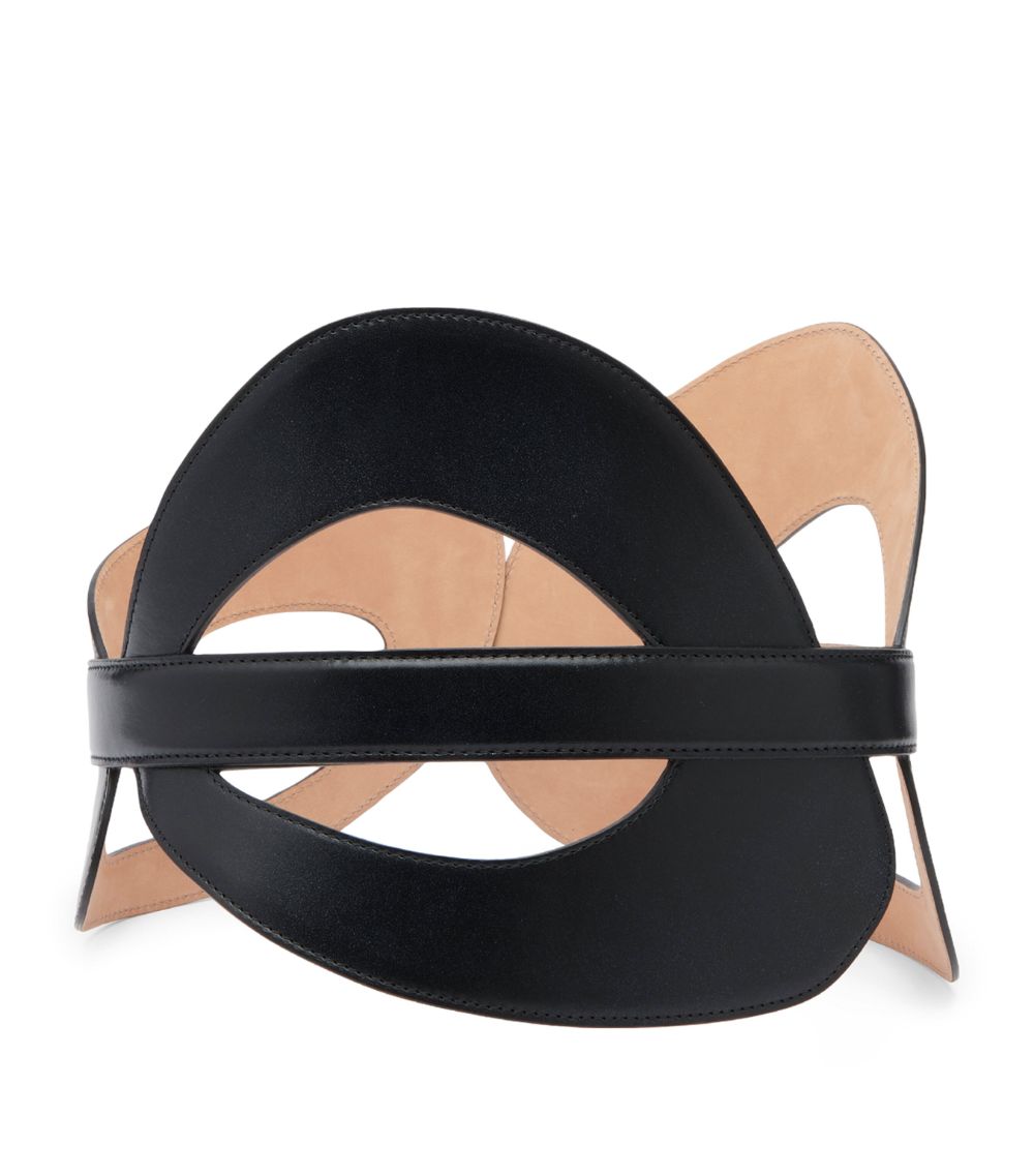 Alexander McQueen Alexander Mcqueen Leather Curved Belt