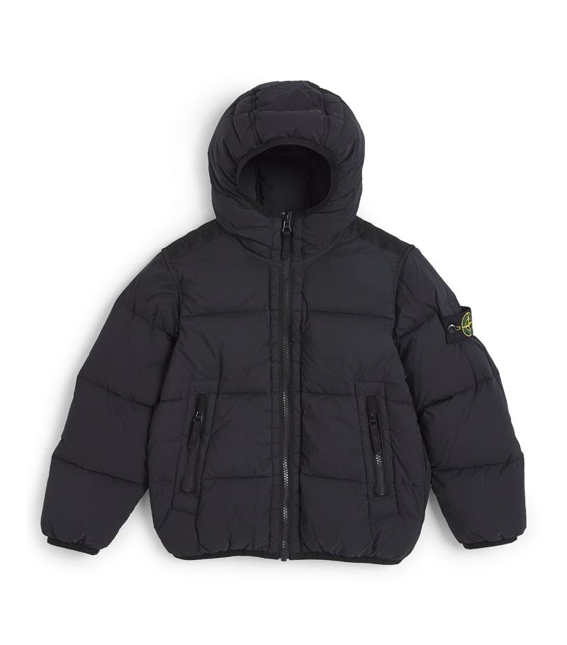 Stone Island Junior Stone Island Junior Down-Filled Logo Puffer Jacket (4-14 Years)