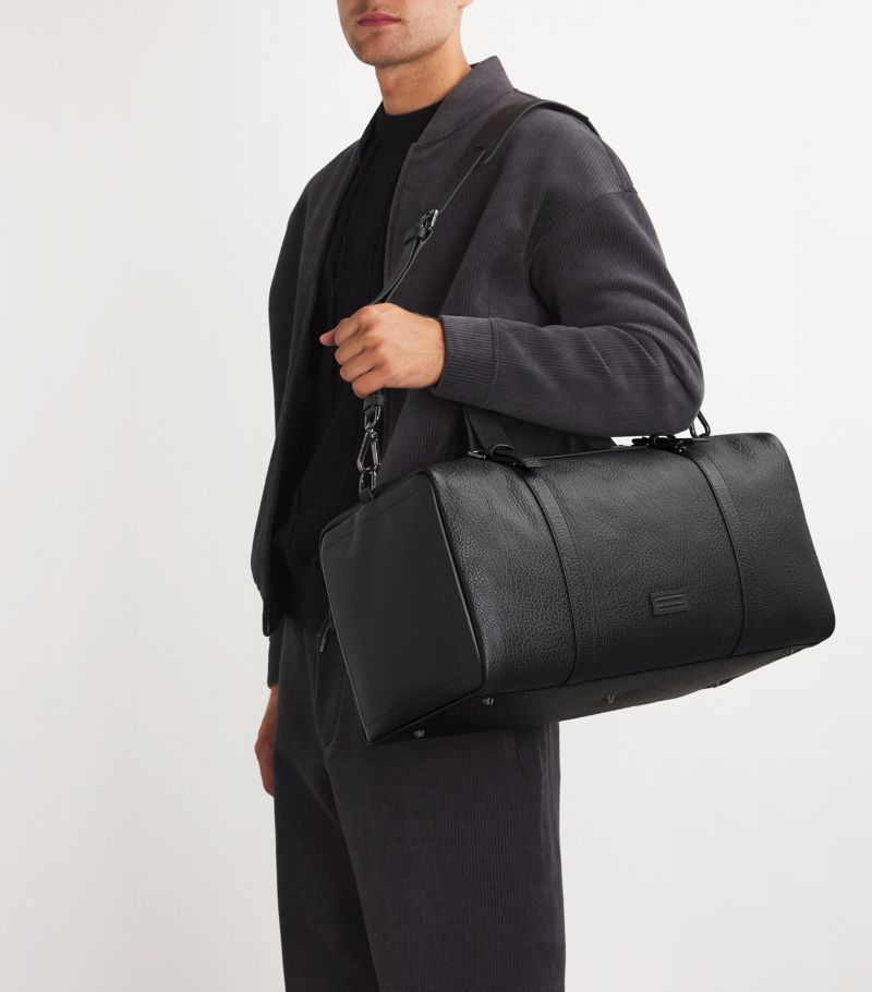 Emporio Armani Emporio Armani Leather Holdall