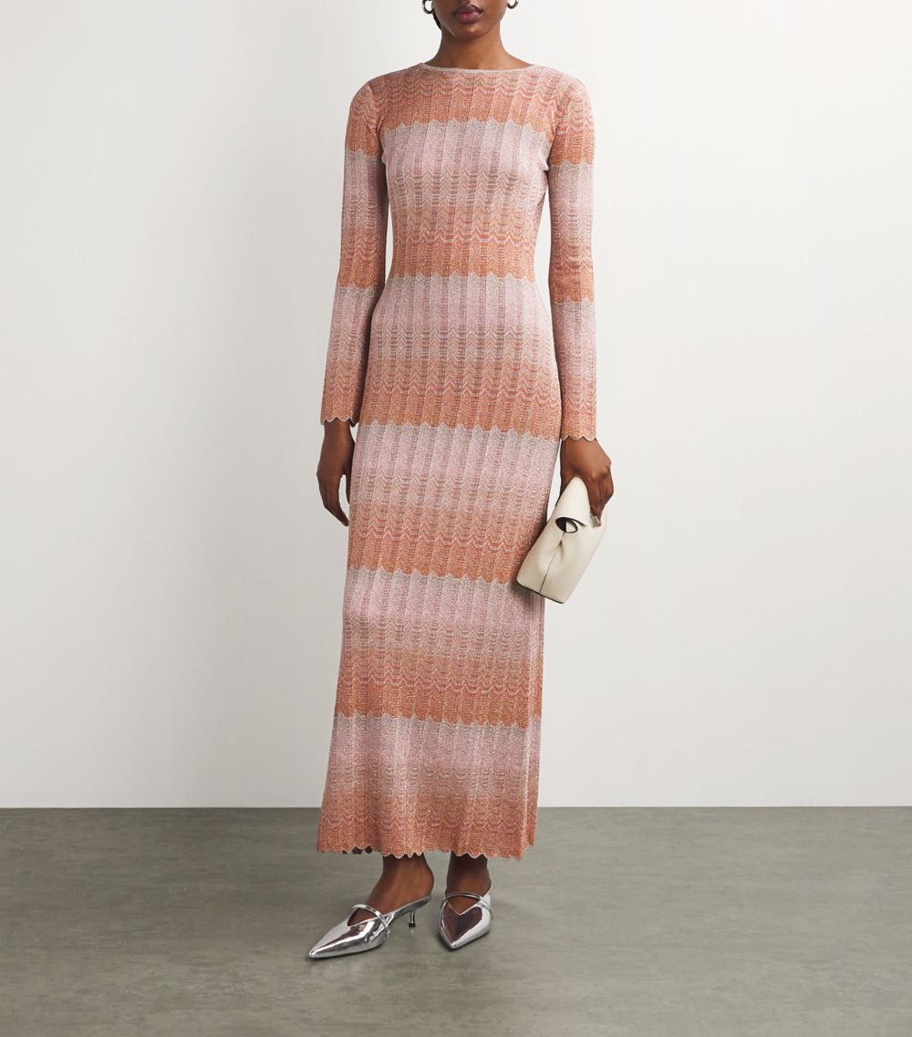 Missoni Missoni Metallic Scalloped Maxi Dress