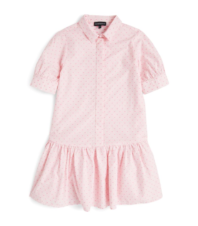 Emporio Armani Kids Emporio Armani Kids Cotton Heart Print Dress (4-14 Years)